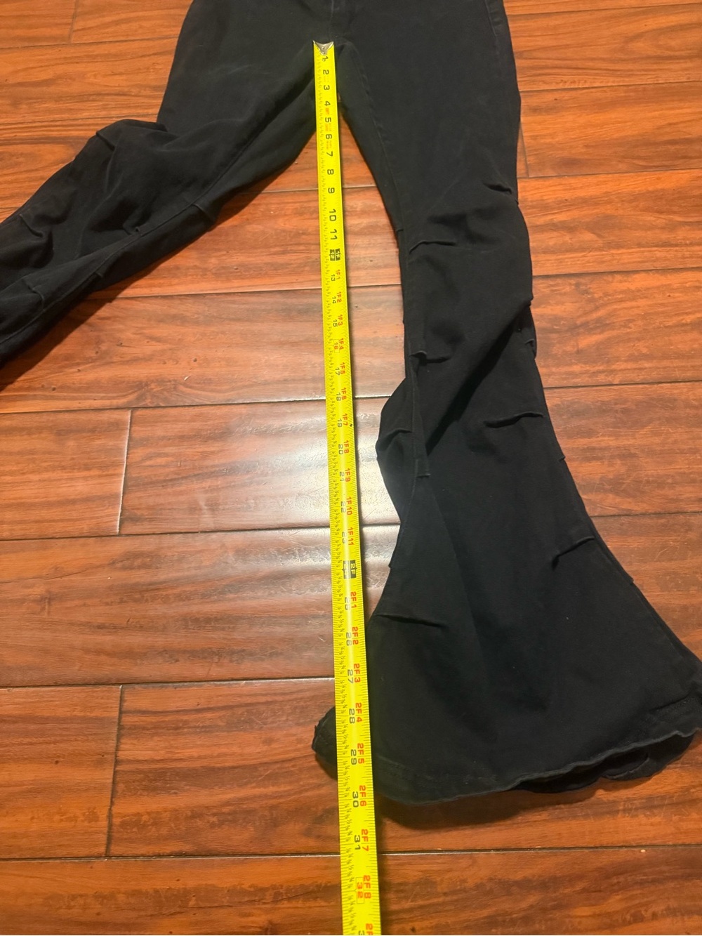Darker Wavs black EPIC flared jeans pants dollskill sizes XS - Picture 3 of 11